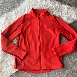 Nike thermafit orange/burgundy jacket Sz M